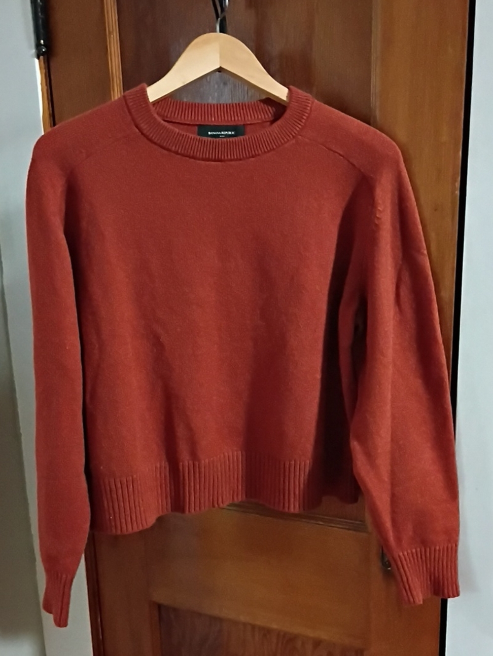 Banana Republic Women's Crewneck Sweater in Rust